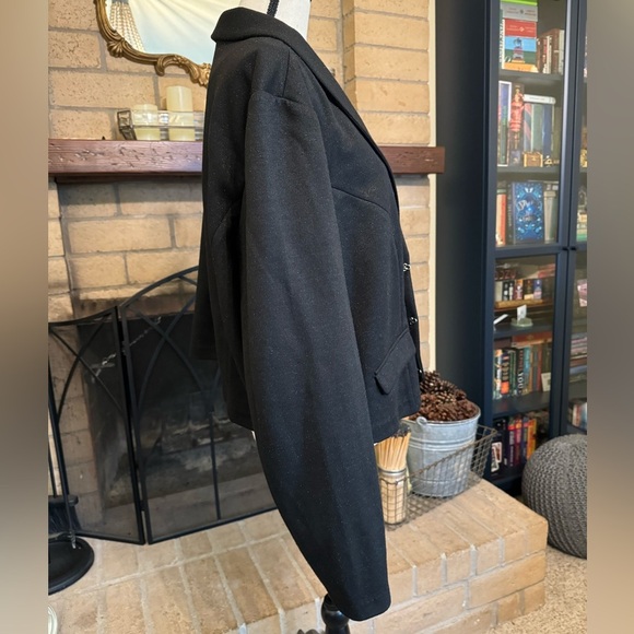 TORRID Black Sparkling Crop Blazer - Size 4 (4X) - Picture 2 of 14